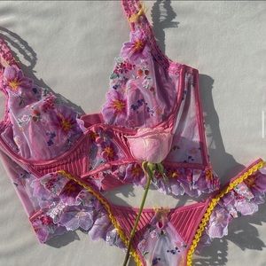 New Plumeria Bouquet Bustier For Love and Lemons